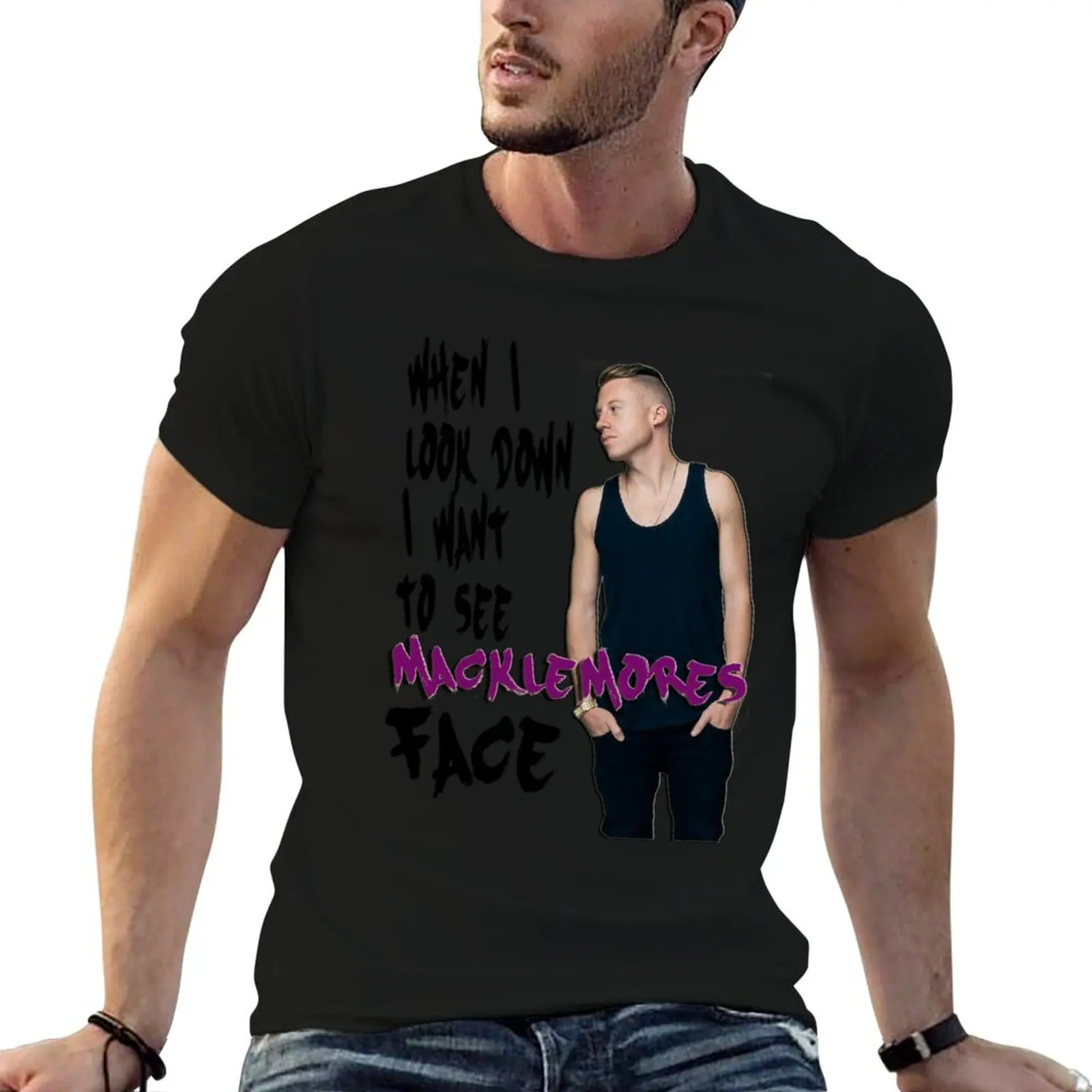 macklemore T-Shirt t shirt man designer t shirts cotton 100% g man t shirts for men T-shirt