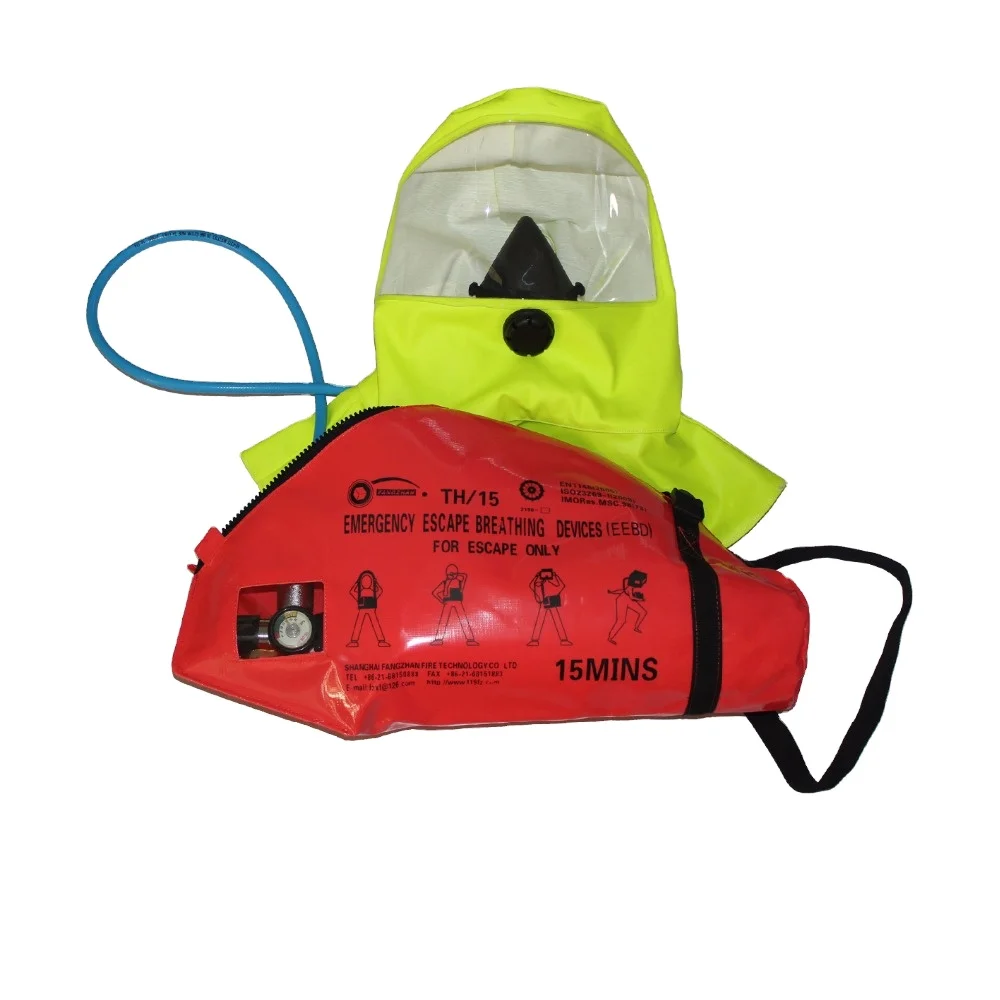 

Berserk fireproof light weight steel cylinder 15min fire fighting equipment EEBD with hood and cylinder bag