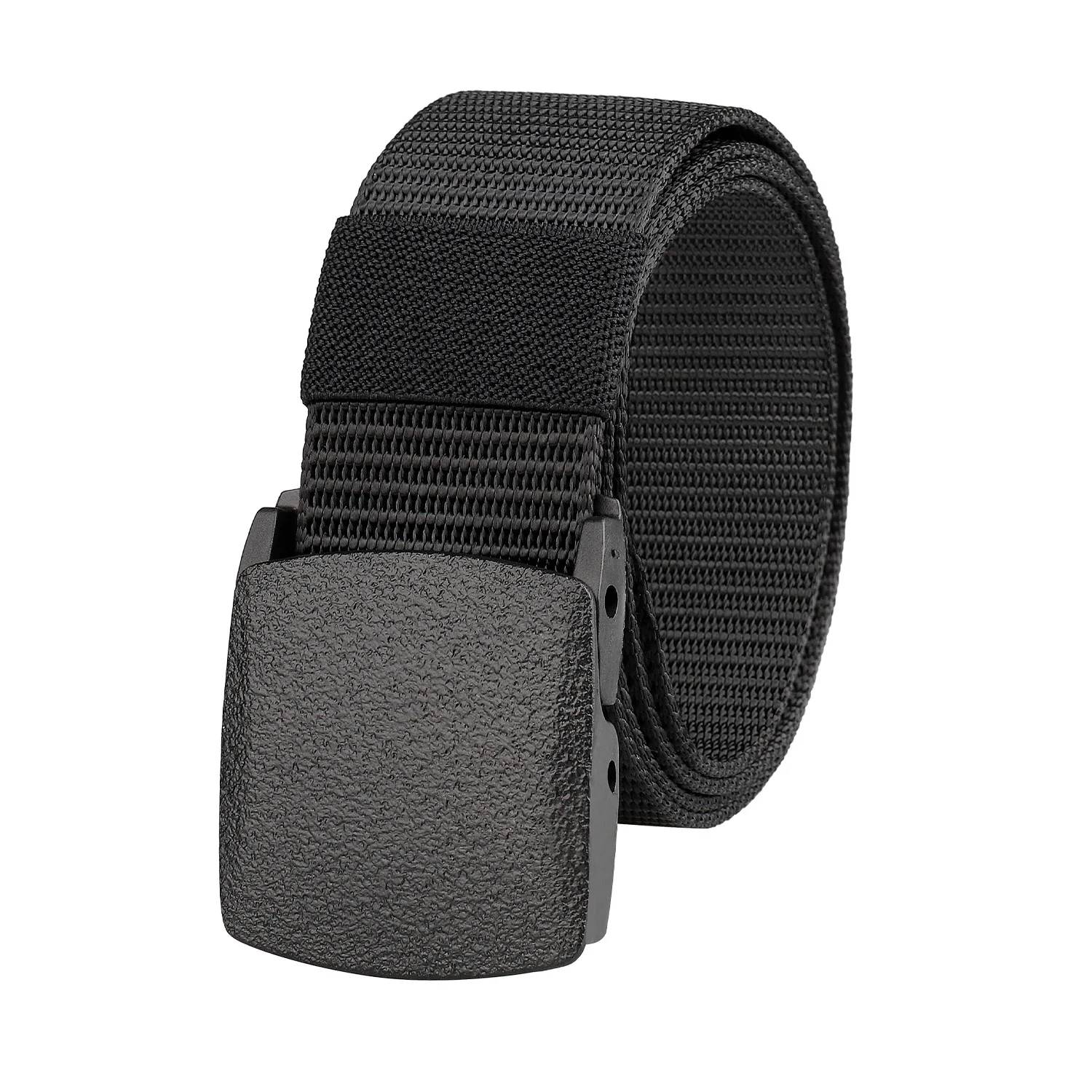 Outdoor Tactical Inner Belt Men's And Women's Casual Nylon Belt Plastic Automatic Buckle Canvas Belt