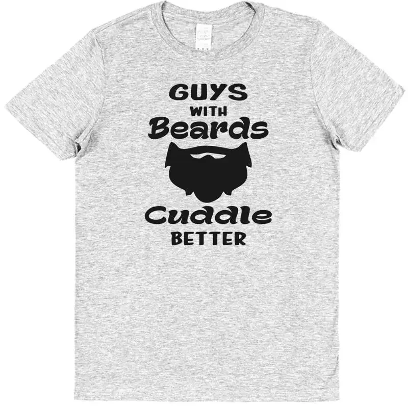 Guys With Beards Cuddle Better T Shirt Bearded Inked Hipster