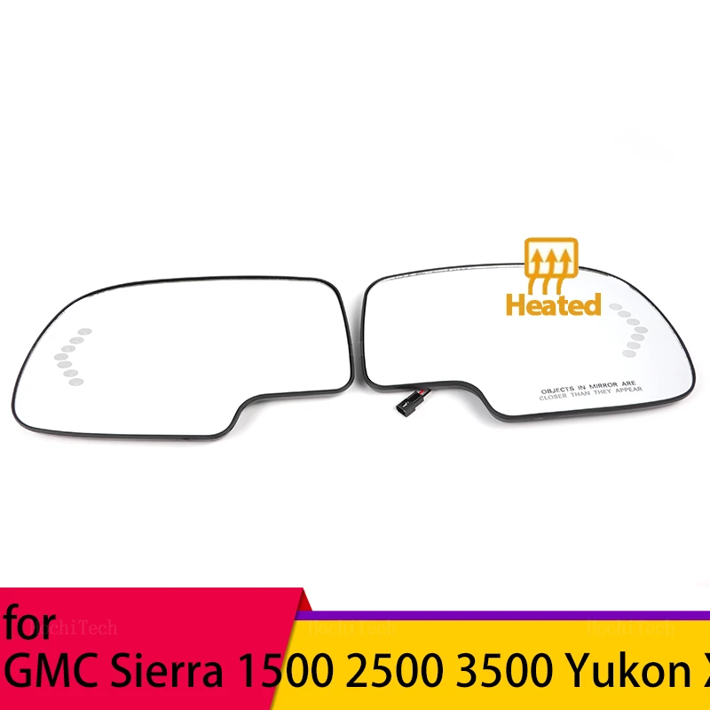 

Side Heated Electric Wide Angle Wing Mirror Glass For GMC Sierra Yukon XL 1500 2500 3500 2003-2007 Accessories