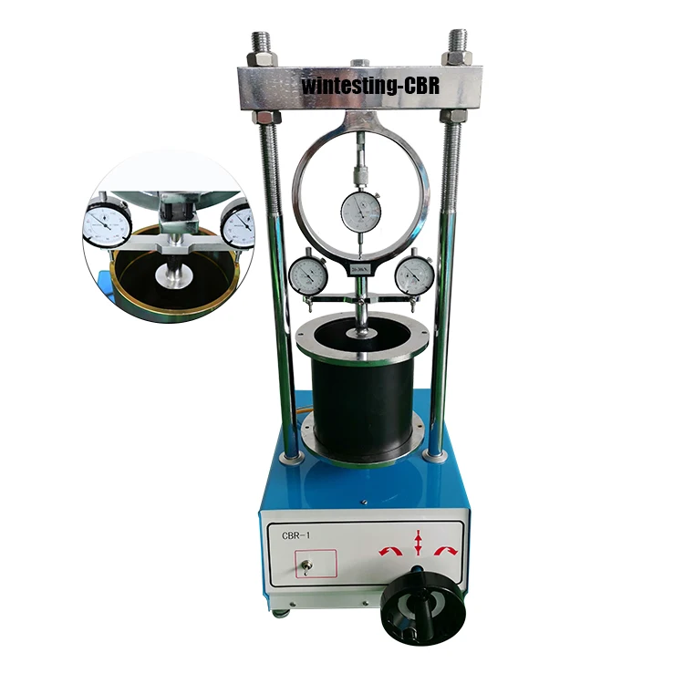CBR Test Set with 50kN Load Cell - Civil Engineering Soil Penetration Equipment (Lab/Field Use)
