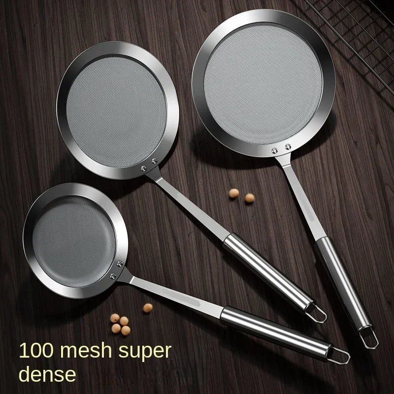 

1pc Fat Skimmer Spoon, Stainless Steel Fine Mesh Skimmer, Strainer Spoon For Removing Grease Fat And Foam, Kitchen Tools Skimmer
