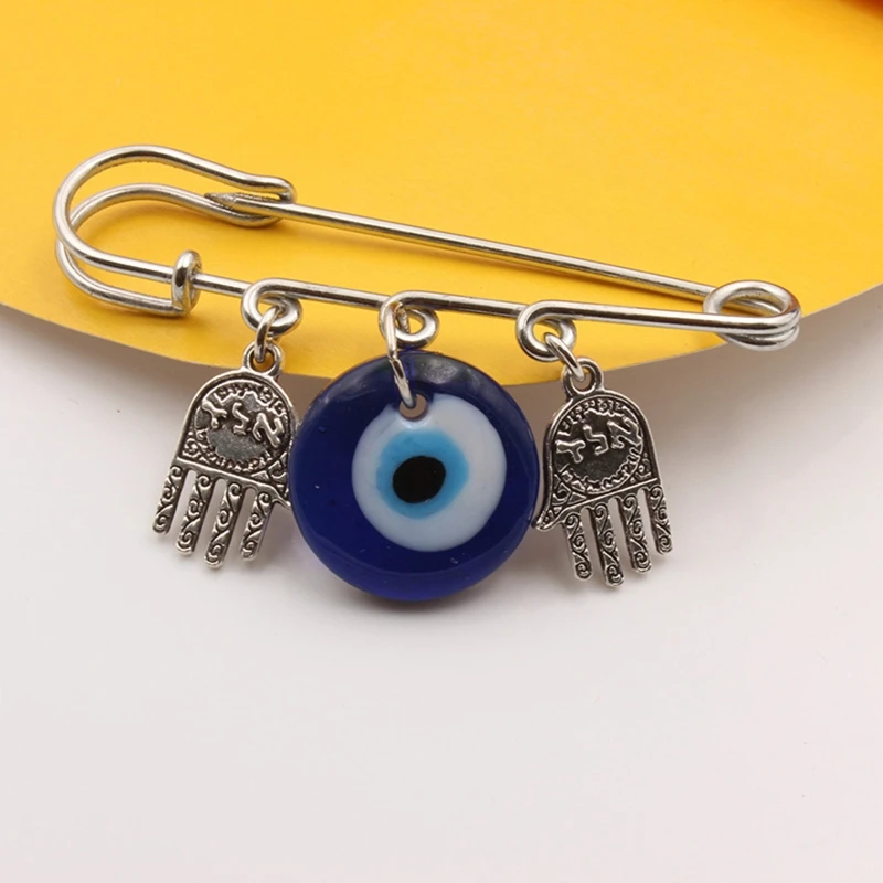 Turkish for Evil Eye Brooch Pin Fashion for Palm Charm Brooches Jewelry for Wome Drop Shipping