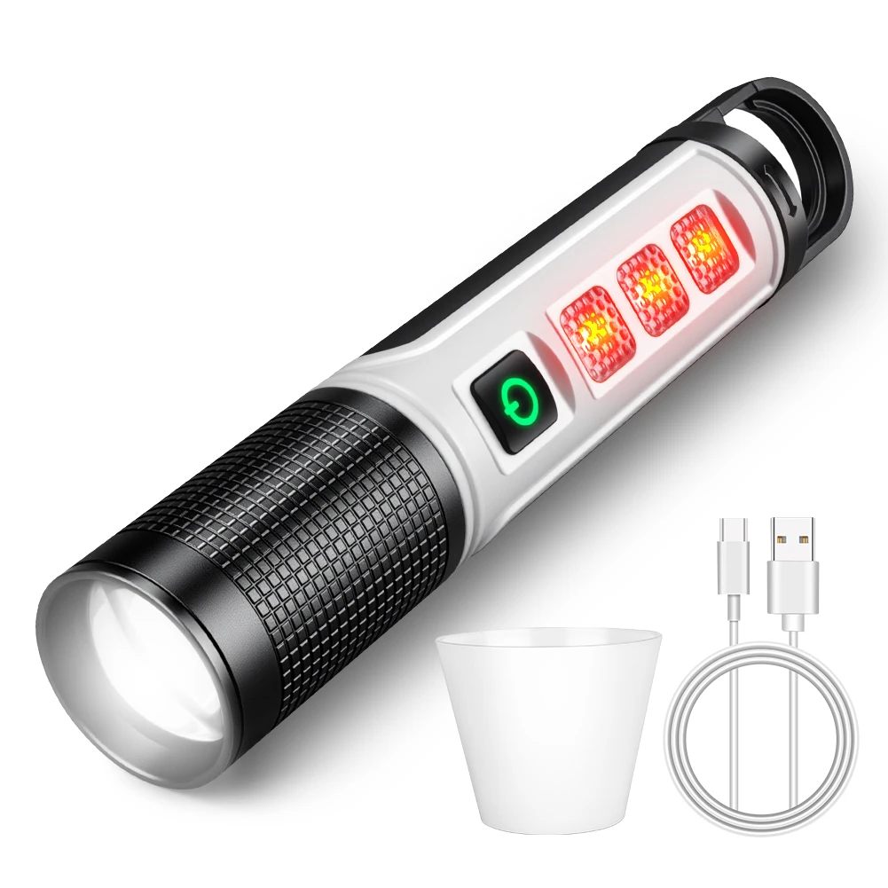 UniqueFire X33 Super Bright LED Flashlight USB C Rechargeable 3000lm Powerful Tactical Flashlight for Emergencies, Camping