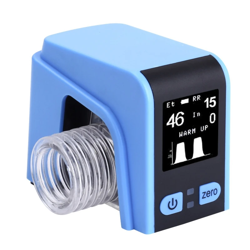 Wireless mainstream end-expiratory carbon dioxide alarm