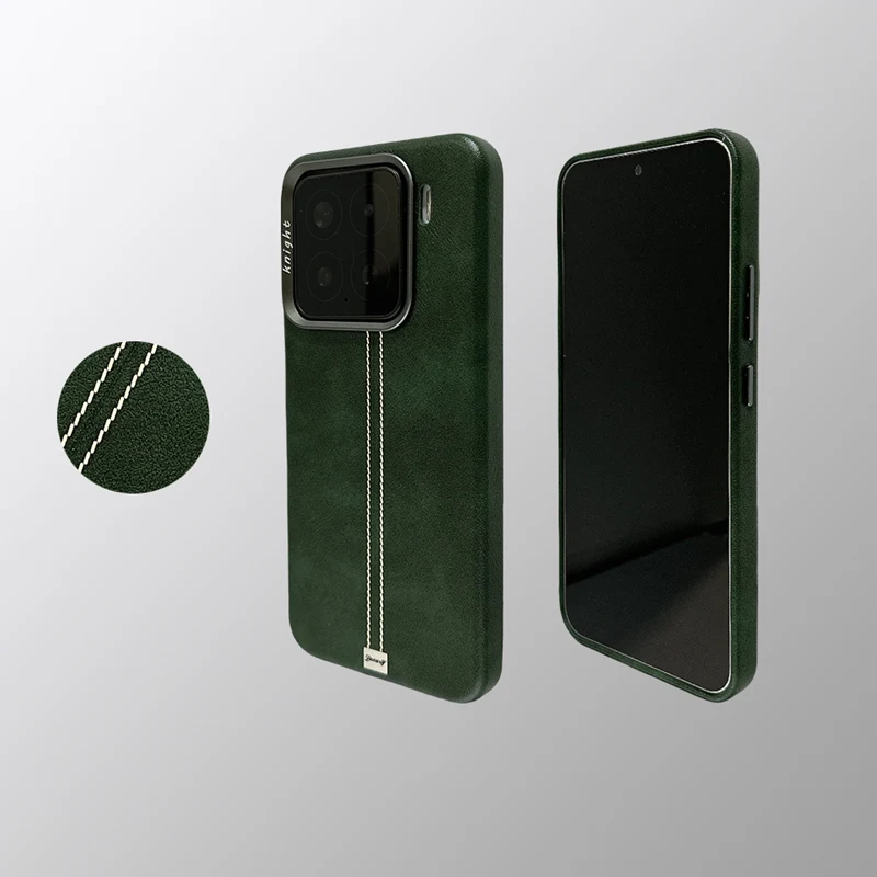 

Retro PU Leather Texture MagSafe Phone Case For Xiaomi Mi 15 Pro Mi 14 Solid Color Metal Lens Wireless Charging Hard Back Cover