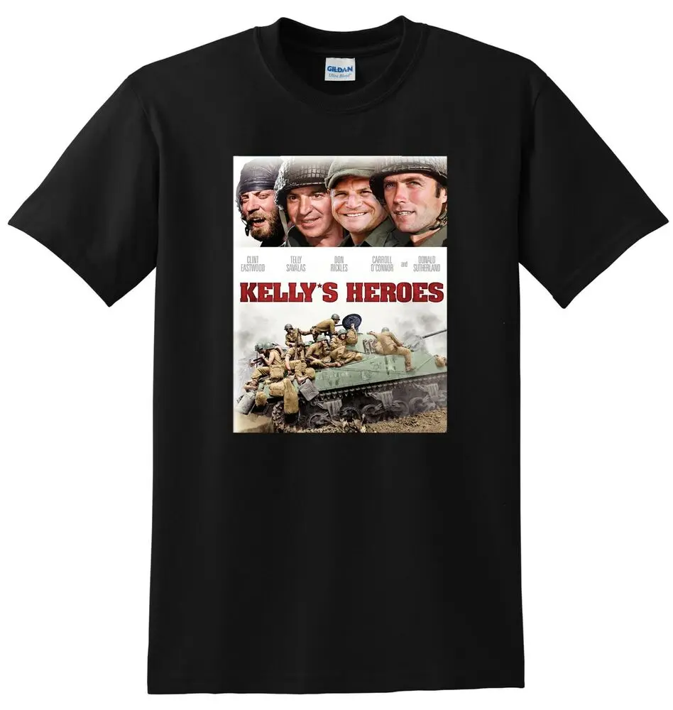 KELLYS HEROES T SHIRT 1970 4k Bluray Dvd Cover Poster Tee SMALL MEDIUM LARGE XL Unisex T-shirts For Man Woman Short