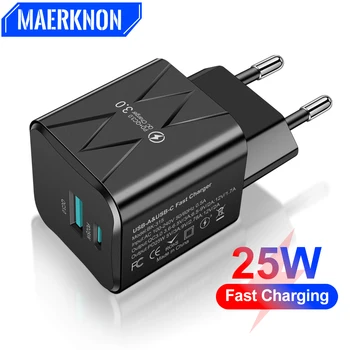 25W PD USB C şarj USB tip C hızlı şarj IPhone Samsung Xiaomi IPad cep telefonu şarj hızlı şarj 3.0 adaptör tak