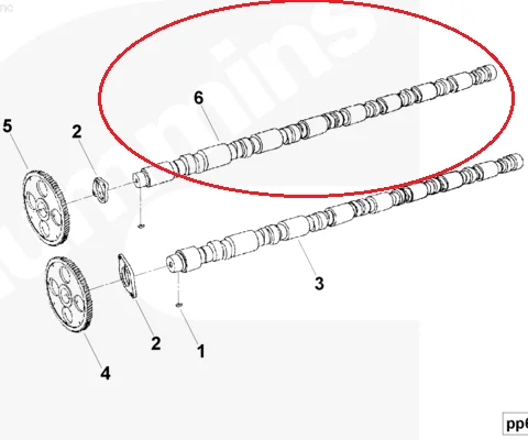 

Совершенно новый двигатель Cummins 3630122 3630791 KTA38-D(m1) KTTA38-C KT1500E Левый распределительный вал банка