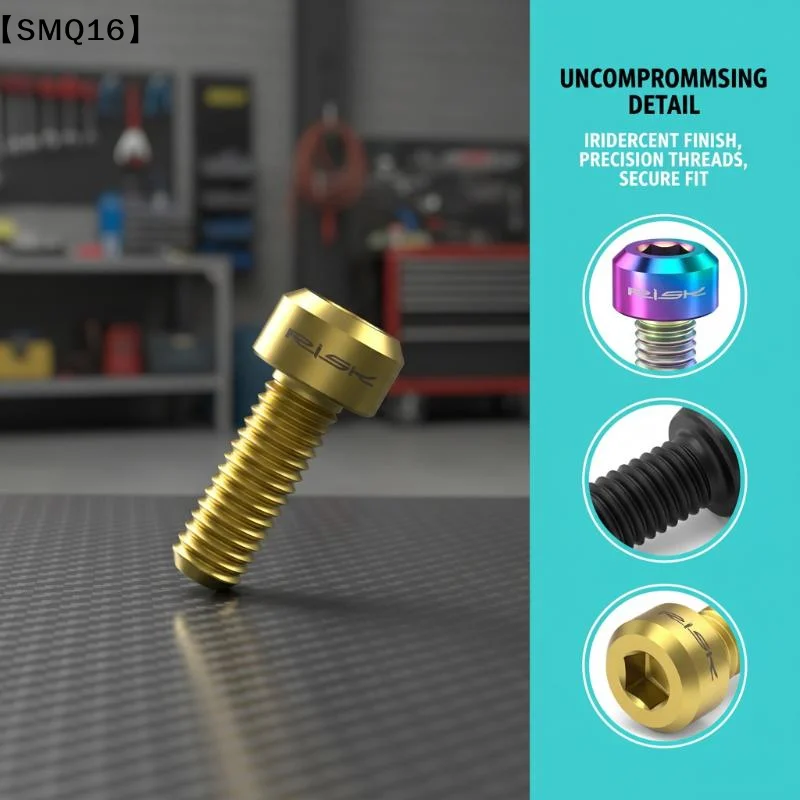 2pcs M5 X 14mm Titanium Bolts Brake Lever Screw For Bicycle Derailleur Thumb Shift Variable Speed Screws Cycling Parts【SMQ】