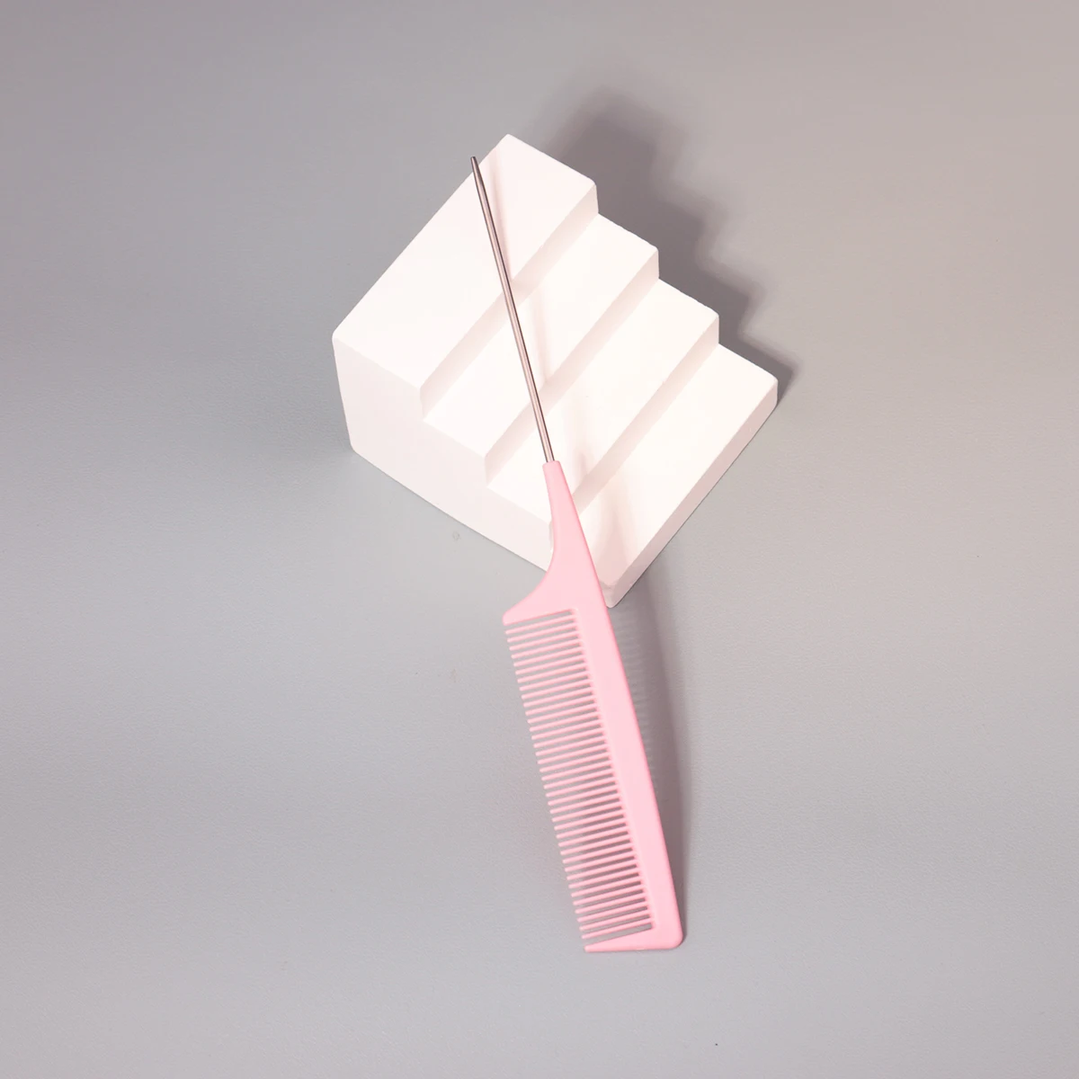 1pc hair styling pointed tail comb, steel needle pointed tail comb, hair salon styling tool, special for real hair wigs