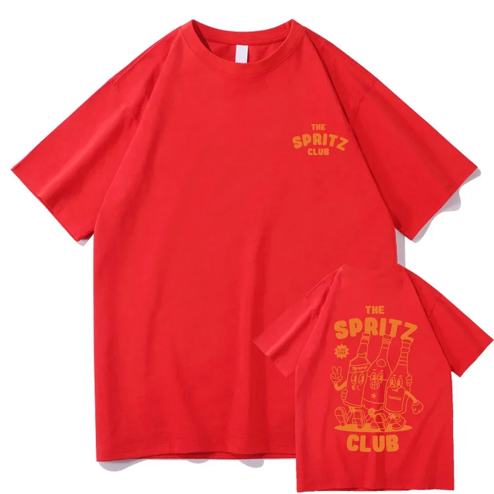 Aperol Spritz Club T Shirt Espresso uomo/donna Harajuku Vintage Graphic Tshirt Unisex top di alta qualità Retro Tee Shirts