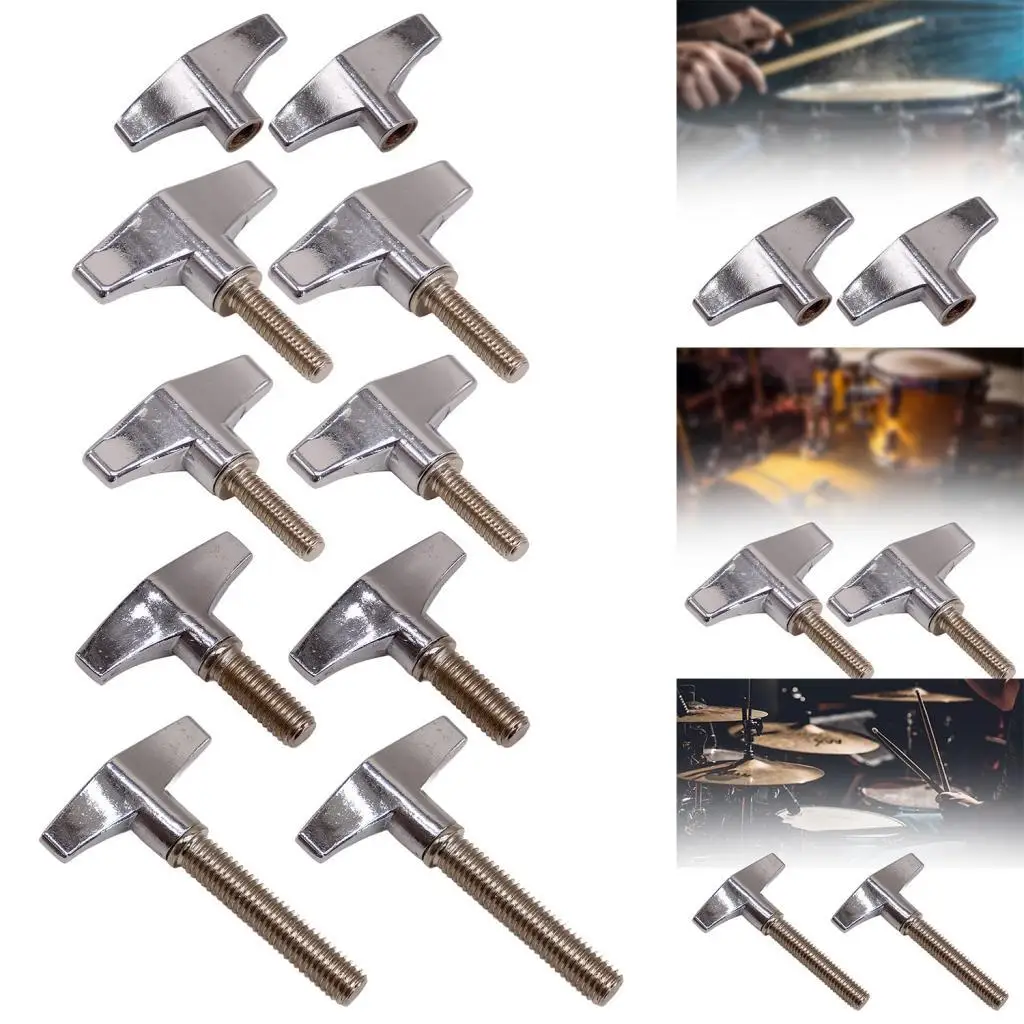 2x Drum Key Multipurpose T Handle Stable Drum Wrench for Musical Instruments Snare Drum Acoustic Drum Bass Drum Repair Tools