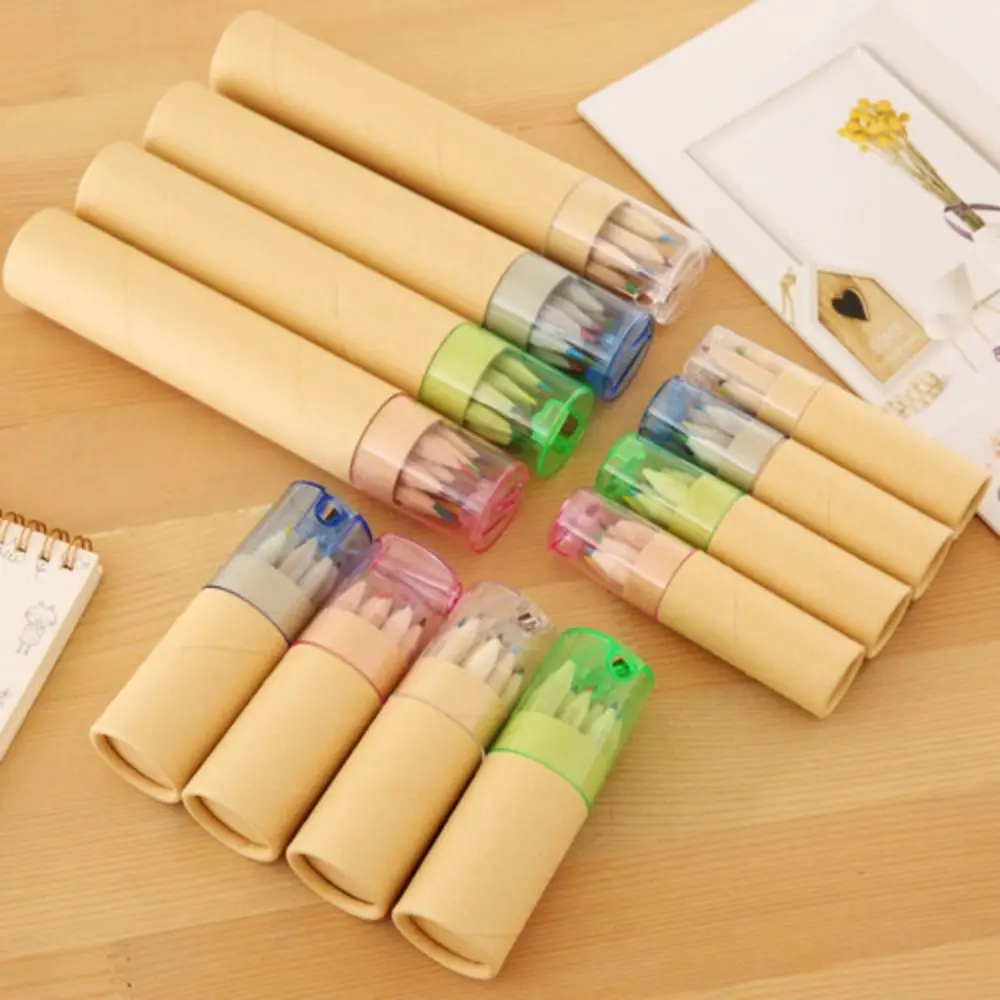 Drawing Art Student Pencil Creativity Crayon 12 Color Drawing Pencil Student Stationery Portable Painting Pencil