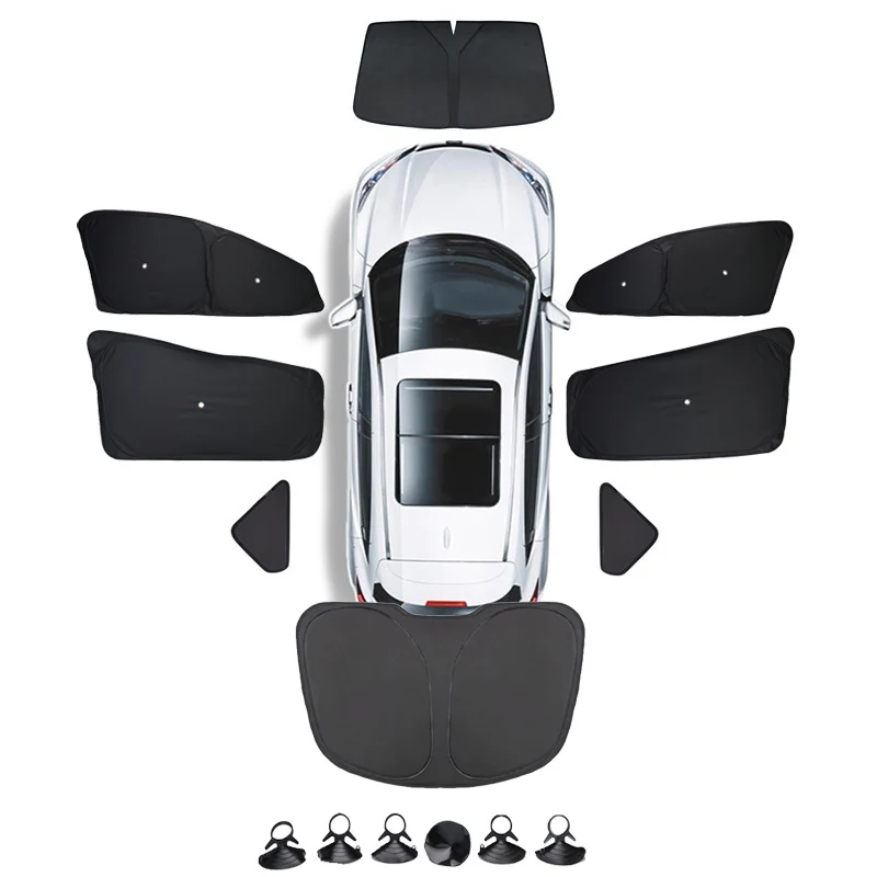 for Tesla Model Y Juniper 2025 Window Sun Shade Model 3 X S 2024 2023 Windshield Sunshade Anti-UV Full Privacy Protector Cover