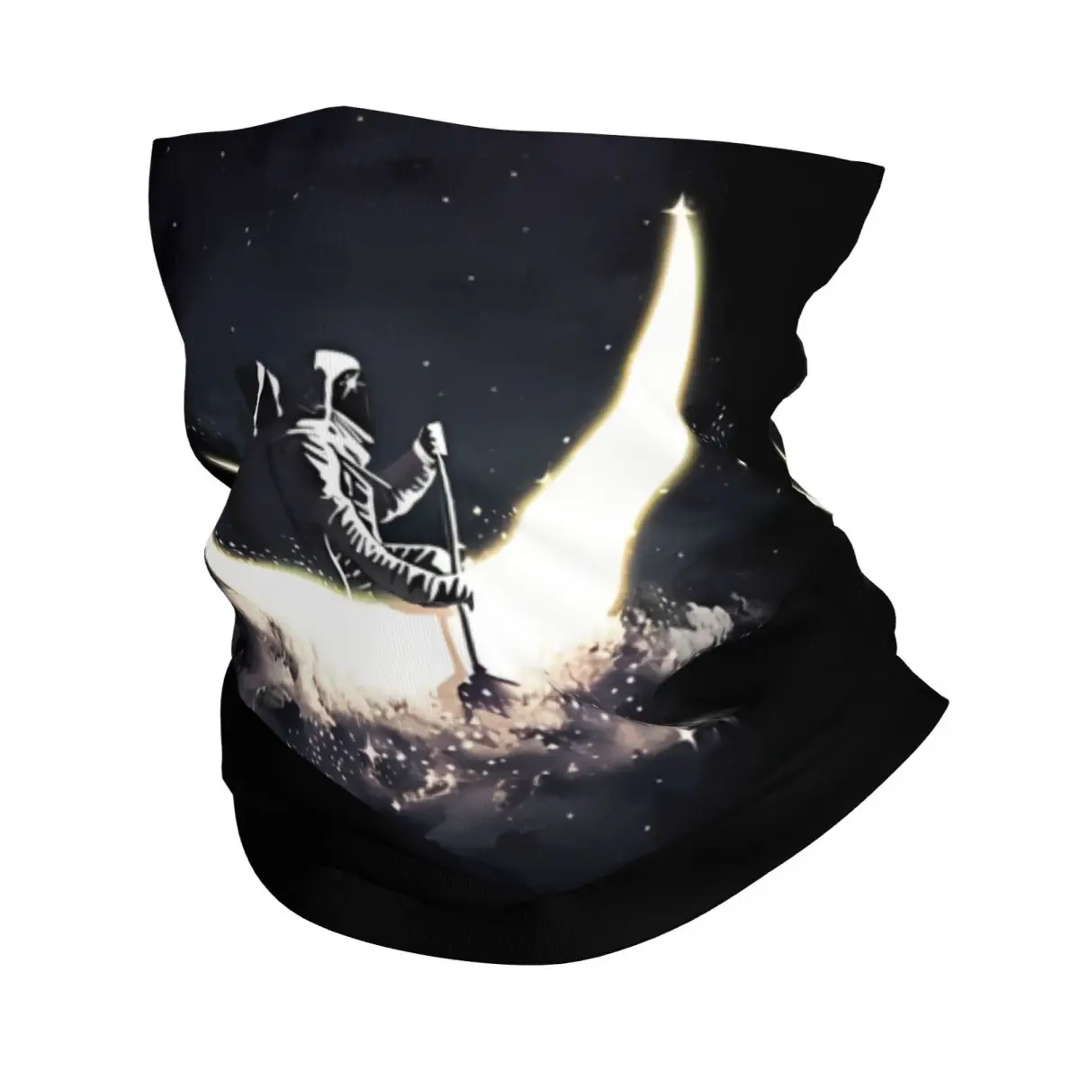 Moon Sailing Scarf Neckerchief Neck Face Mask Polyester