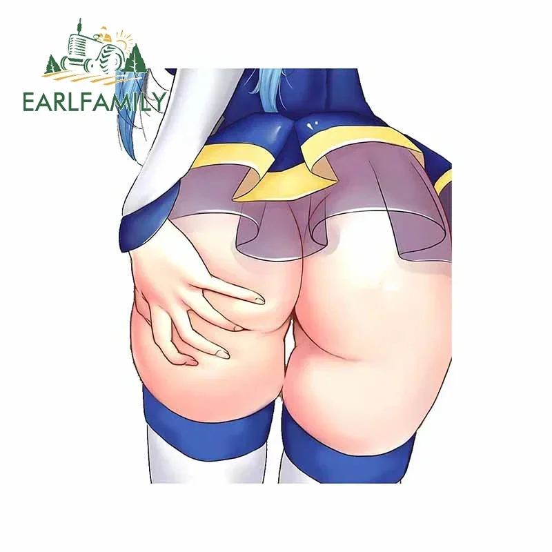 

EARLFAMILY Thicc сексуальная задница аниме автомобильные наклейки индивидуальный кондиционер зеркало заднего вида наклейка водостойкая солнцезащитная наклейка