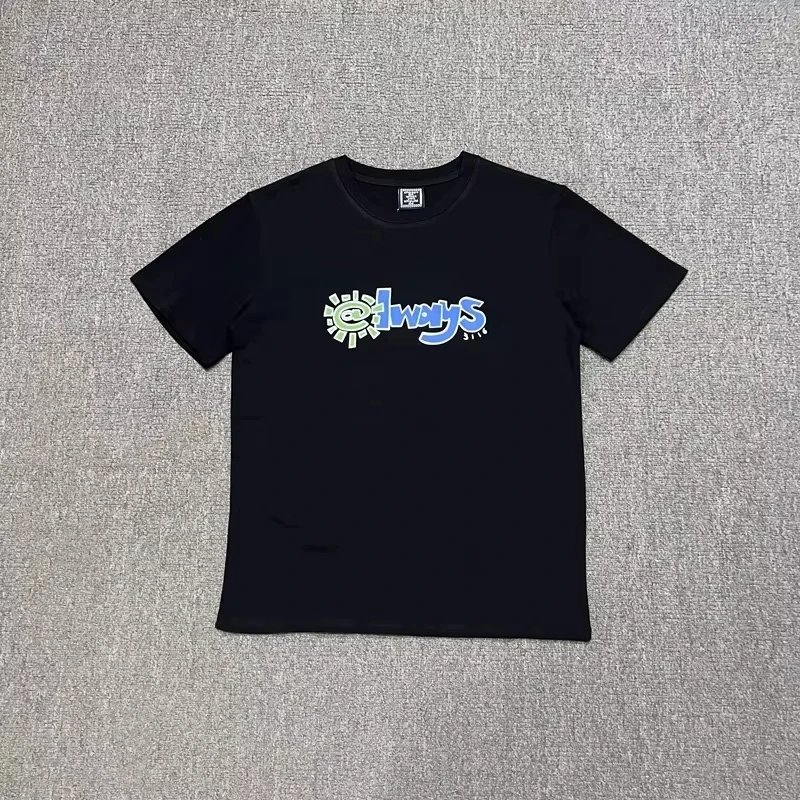 2025 COTONE 1:1 T-shirt ADWYSD di alta qualità Top UNISEX Stampa incisa sfocata Always Does Cosa dovrebbe fare per le magliette