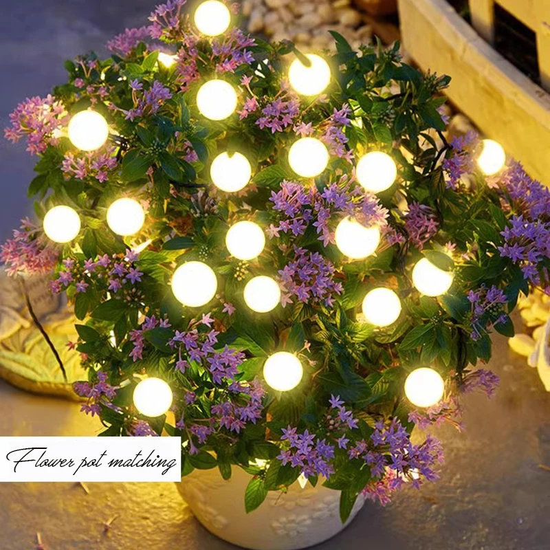 Imagem -03 - Luzes Solares Led ao ar Livre Starburst Impermeável Firefly Lights Lawn Lights Garden Lamp Path Paisagem Decorativa Leds Leds 10 Leds