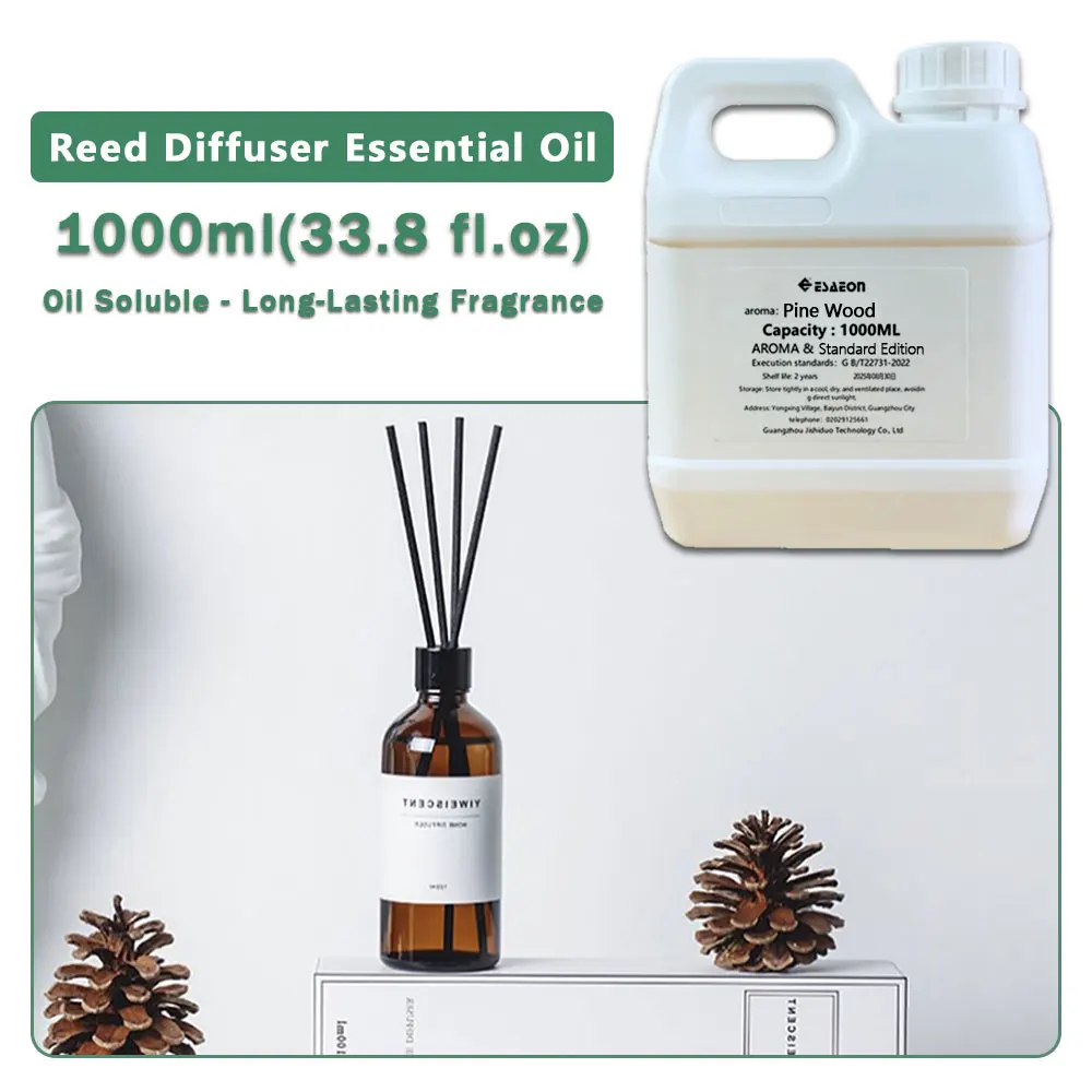 ESAEON Oily Aromatic Essential Oils - For Reed Diffusers & Flameless Aromatherapy, Pine Wood/Marriott Hotel - 1000ML(33.8 fl.oz)