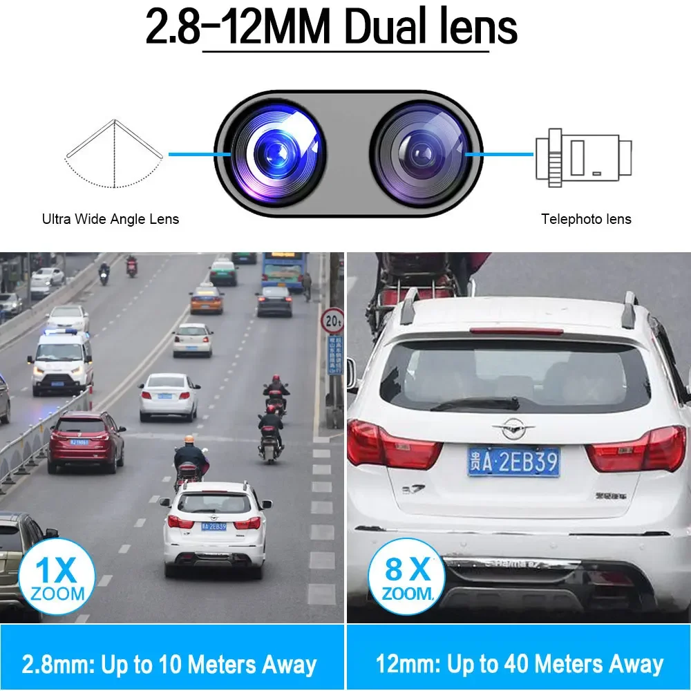 8CH 4K CCTV カメラセキュリティシステムキット P2P 自動追跡 8X ズーム Wifi PTZ 監視カメラ 8MP 10CH POE NVR システム XMEYE
