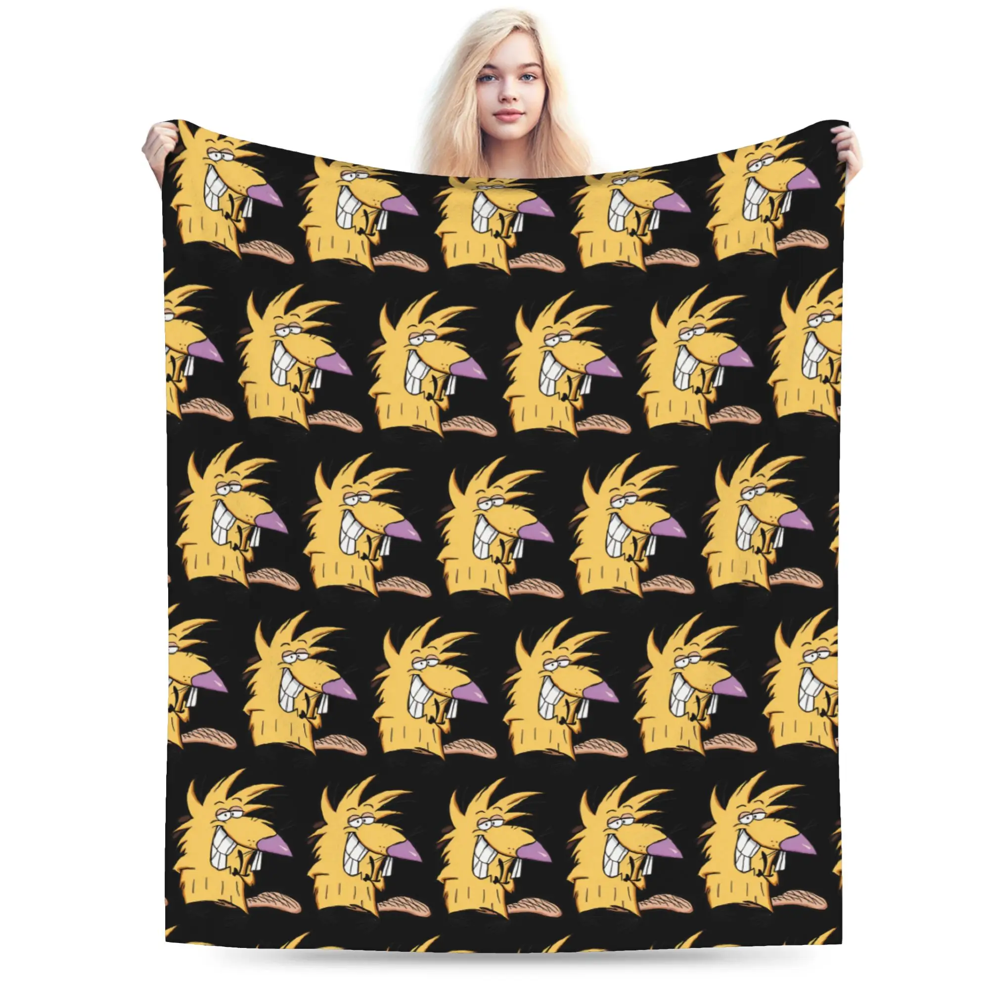 Angry Beavers Daggett & Norbert Feverish  Blanket Coral Fleece Plush  Comfortable Soft Throw Blanket for Sofa Quilt