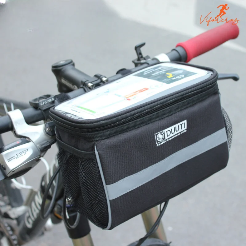 

Car Bag Brompton Mobile Phone Storage Bike Phone Holder Side Saddlebags for Motorcycle Trunk Trunks Mtb Accesories Rhinowalk