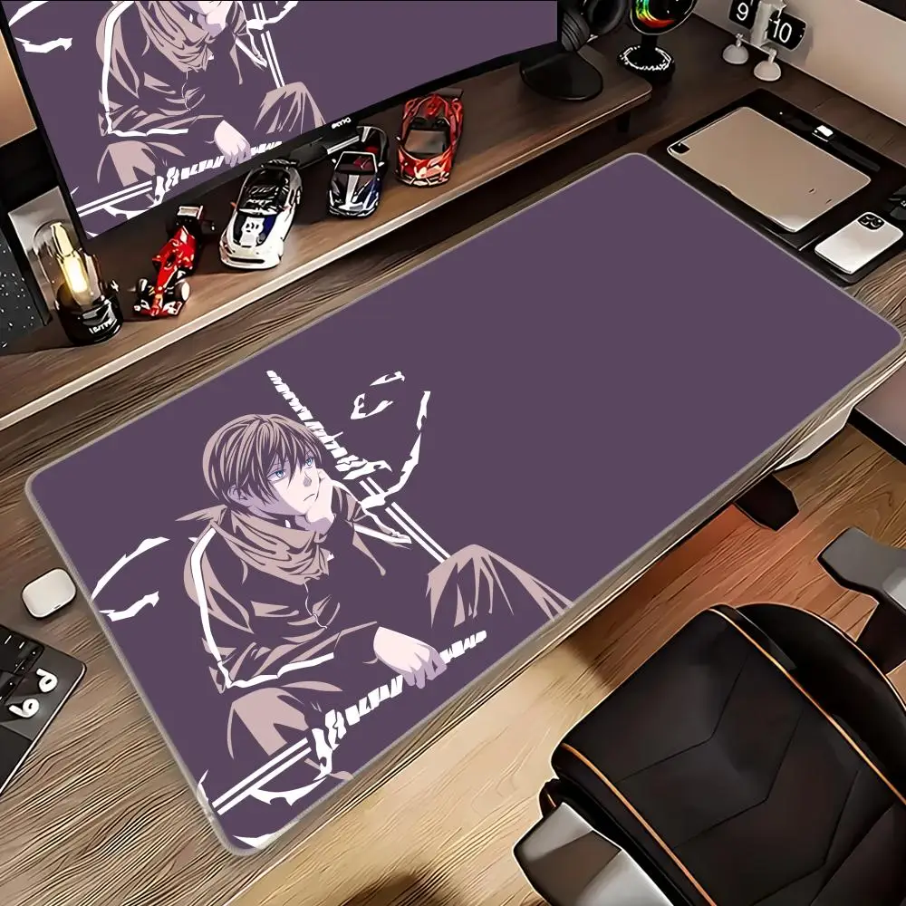 Noragami Night Fight Animation Beautiful Patterns Office Computer Desk Mat Table Big Mouse Pad Laptop Cushion Nonslip Decor