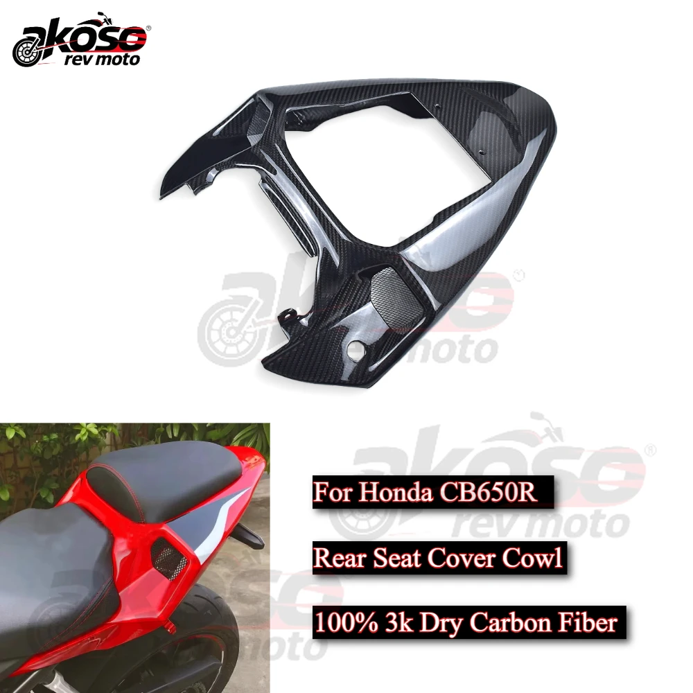 

Tail Seat Fairing Rear Seat Saddle Cover Cowl Motorcycle Accessories For Honda CB650R Modified Supplies Real 3k Dry Carbon Fiber