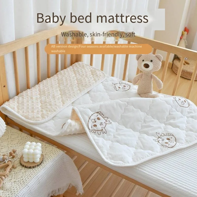 Newborn Baby Washable Mattress Mattress Baby Cotton Bed Mattress Kindergarten Children Bean Velvet Nap Mat Quilt