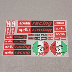 Juego de pegatinas reflectantes para motocicleta de carreras Aprilia, calcomanías para casco de bicicleta laminadas RSV RSV4 Tuono RS, accesorios para Moto