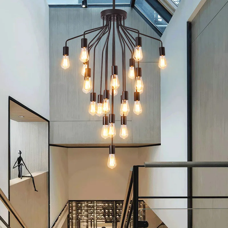 Plafonnier LED suspendu en forme de goutte d'eau, design moderne américain, éclairage d'intérieur, luminaire décoratif de plafond, idéal pour un salon, une chambre à coucher ou une boutique