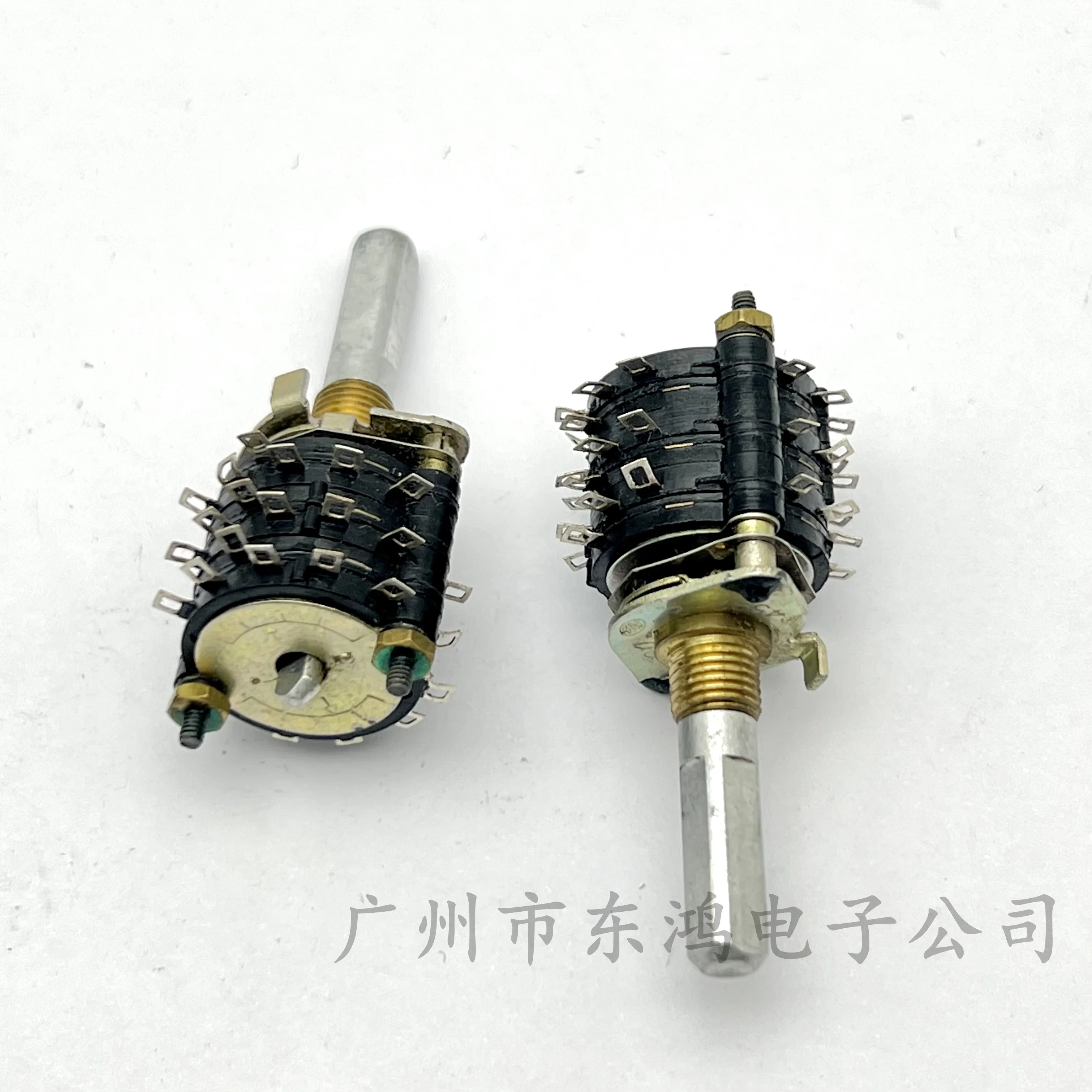 1 PCS ALPS Alpine SRRN rotary band switch, 3-layer, 2-pole, 5-gear power amplifier, signal regulating shaft length 25mm