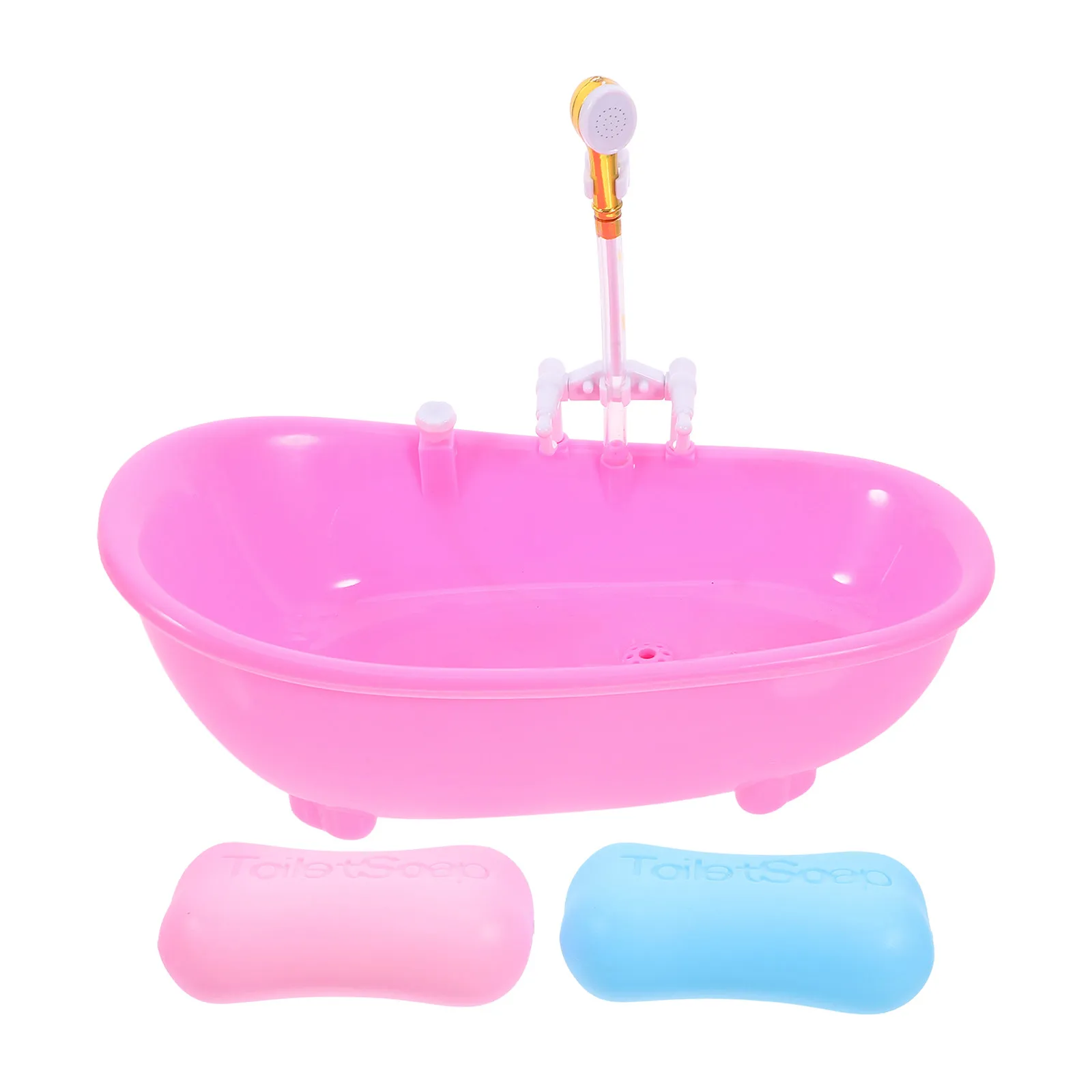 

1Set Mini Electric Bathtub for DIY Mini House Decoration Stylish Cartoon Bathroom Prop Compact Lightweight Plastic Ornament Home
