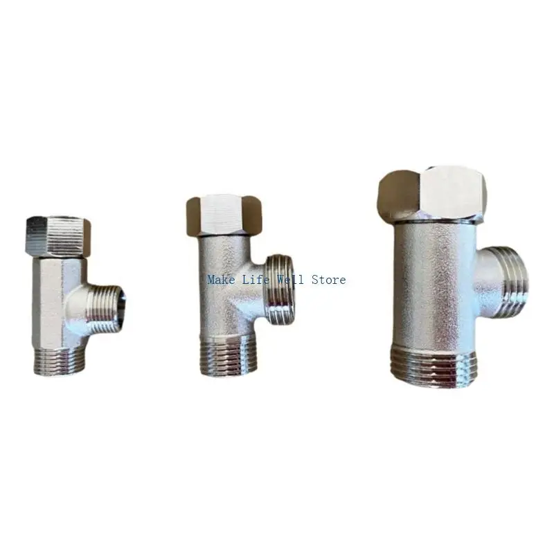 Multifunction Connector Toilet Supply T Adapter Stable Adapter for Angle Stop Valves