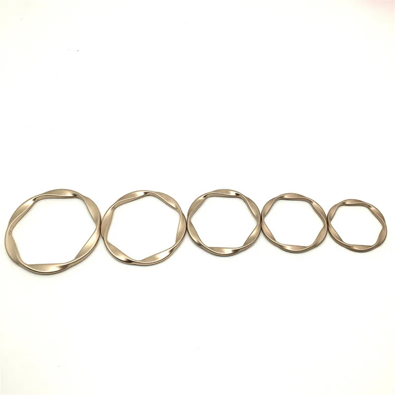 50PCS DIY Leather Craft Bag Accessories  Alloy O Ring Metal Grain Round Buckle/30mm/35mm/40mm/45mm/50mm