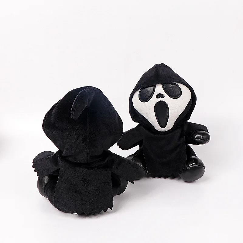 18cm Ghostface Plush Toy Death Figure Horror Doll Soft Stuffed Grimace Kids Halloween Toy Doll Halloween Decoration Doll Gifts