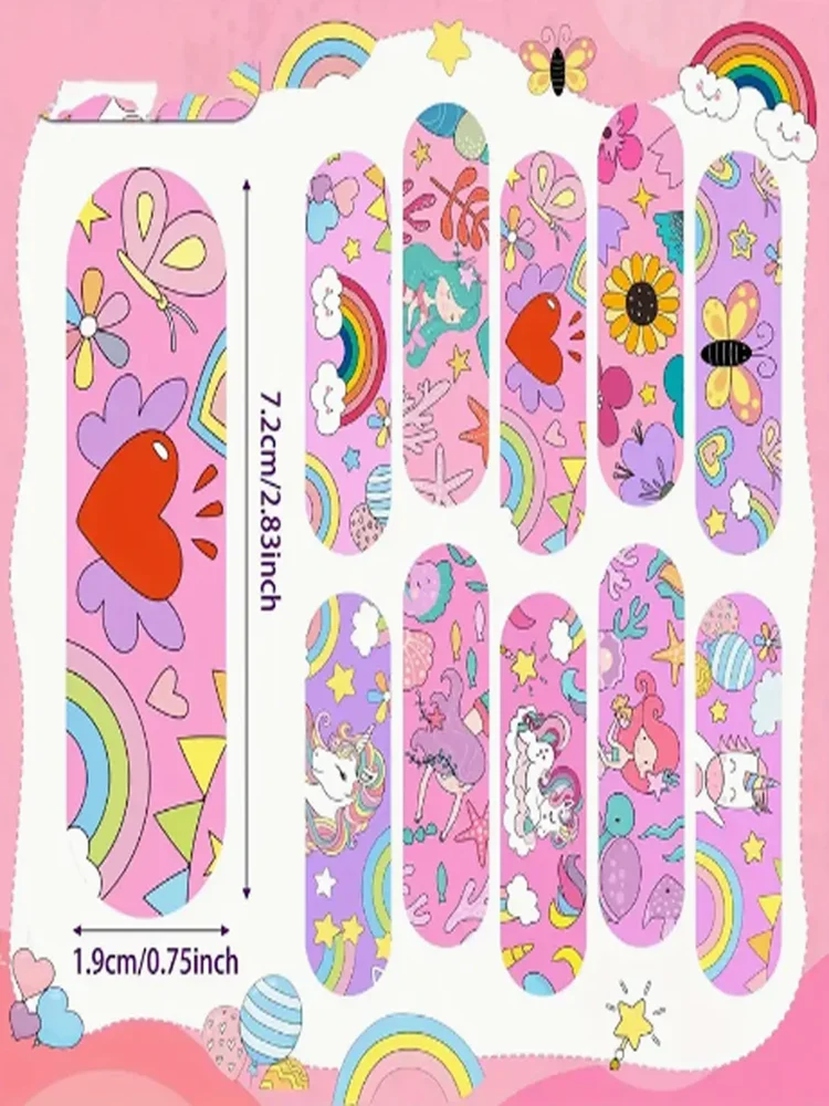 

20/50pcs Rainbow Horse Cartons Patterns Bandages Breathable And Waterproof Bandages With10 Patterns