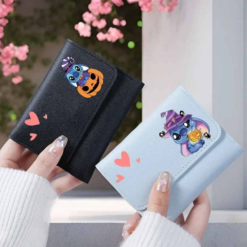 Kawaii Stitch Disney Women Wallets Women Purse Halloween Stitch Women Wallets Coin Purse Bags for Woman Female Wallet Money Bag