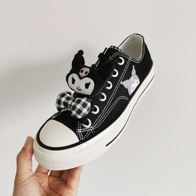 Kawaii Kuromi بلدي ميلودي سينامورول PomPomPurin سانريو الطلاب لطيف الكرتون أحذية رياضية الأطفال حذاء مسطح احذية الجري للأطفال #4