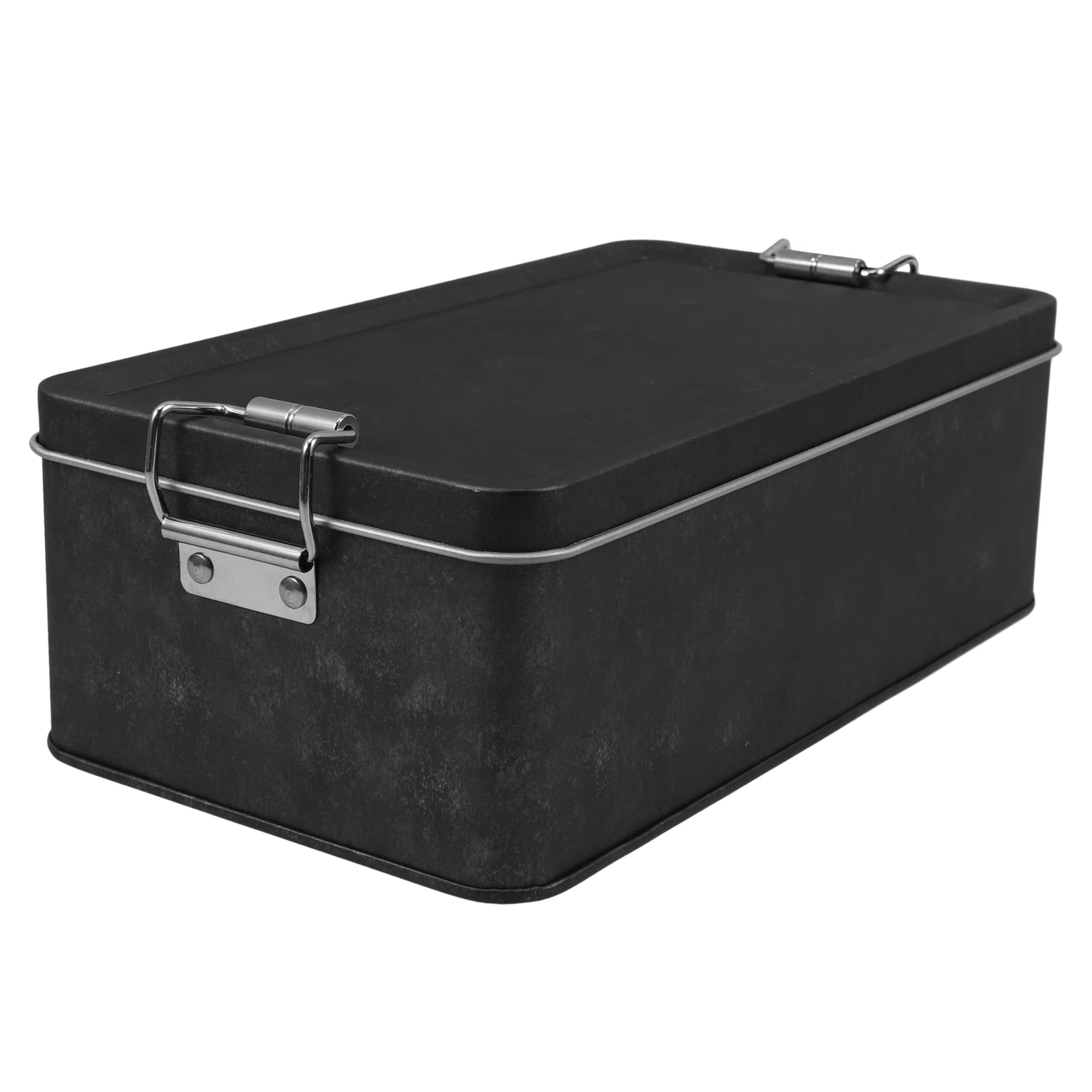 

Decorative Metal Tin Box With Lid Rectangular Iron Food Container For Cookies Candy Storage Case Cake Tins Jar Container Box