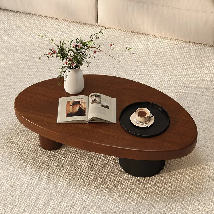 Ancient solid wood living room coffee table can store minimalist household furniture modern new table small apartment
