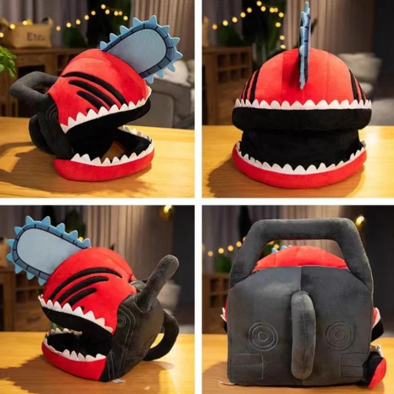 

25*35*62cm Cosplay Accessories Comic Peripherals Chainsaw Head Cover Plush Toy Doll Cosplay Prop Chainsaw Hat Costume Props