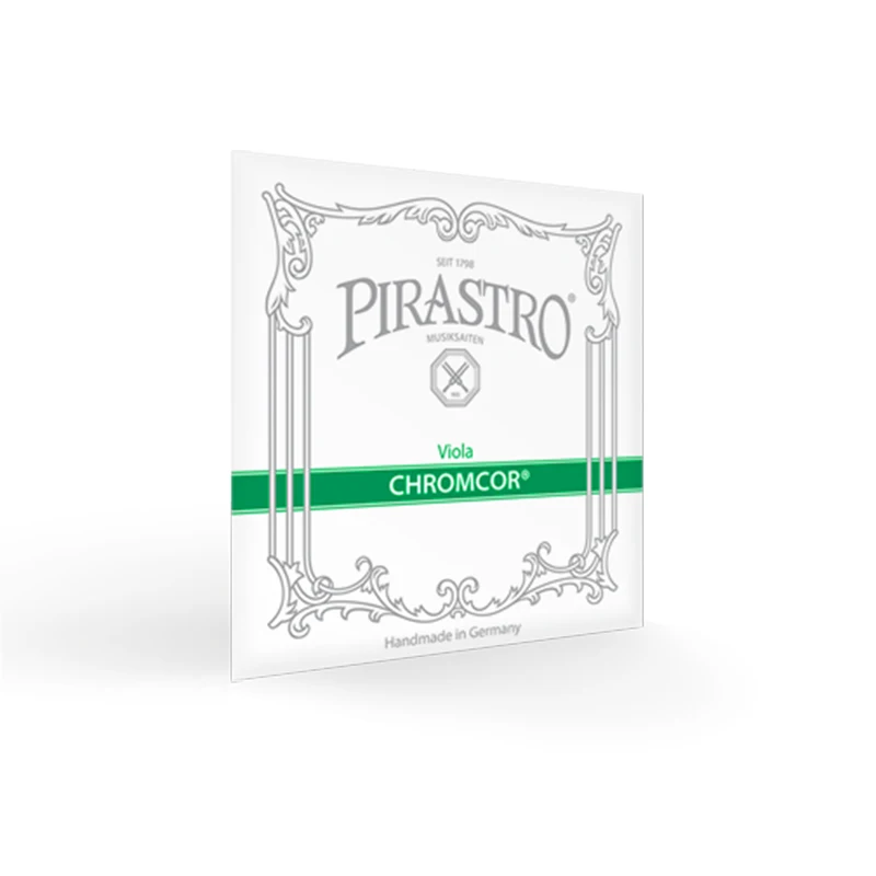 PIRASTRO Chromcor Vioolsnarenset Nieuwe verpakking 4/4-1/8 maten Stalen kern Chroomwikkeling Langdurig Corrosiebestendig