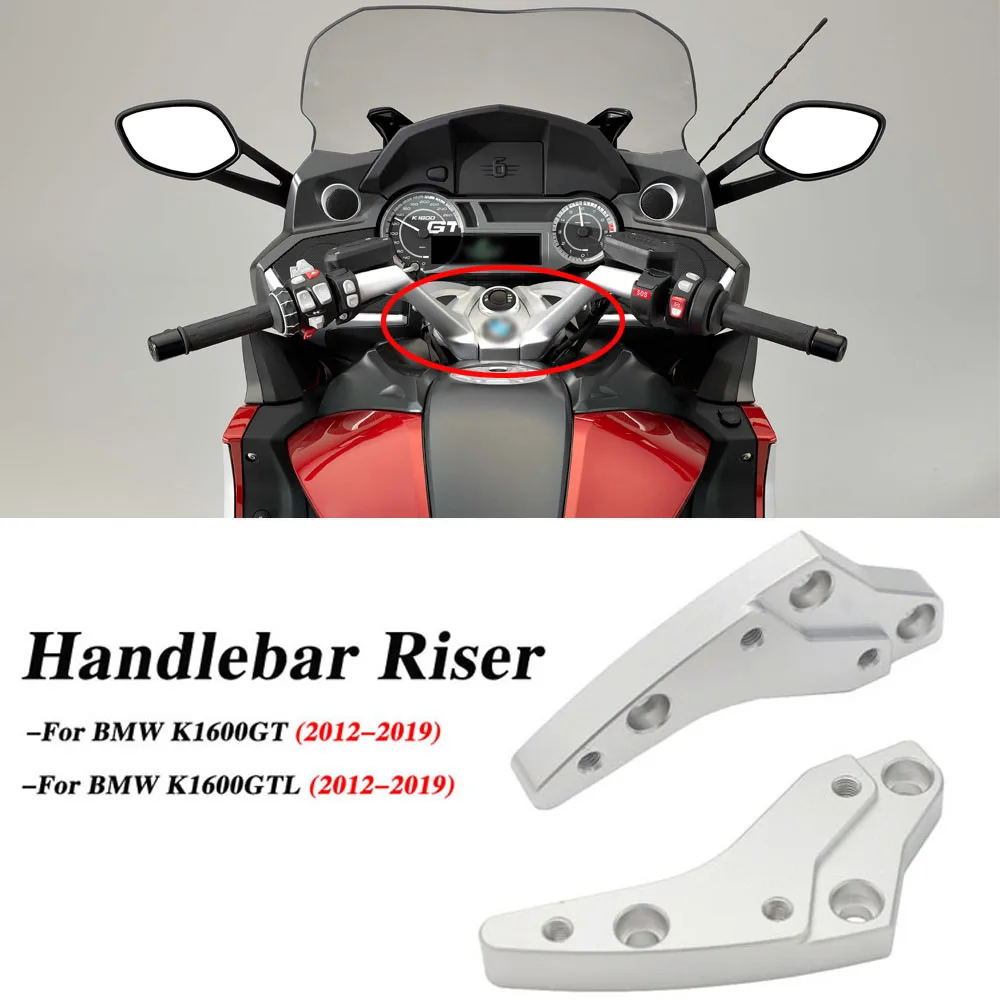 

Motorcycle Aluminum Alloy Handlebar Risers 18mm Height up Adapters For BMW K1600GT K1600GTL K1600 K 1600 GT L 1600GT GTL 12-2019