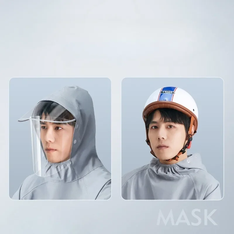 Impermeabile monopezzo monopezzo per moto elettrica Abbigliamento da ciclismo per donna da uomo Poncho antipioggia lungo per tutto il corpo Abbigliamento antipioggia per esterni