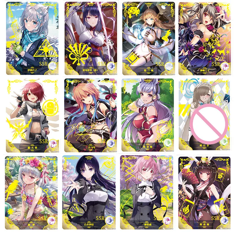 

Anime Goddess Story Exusiai Kanzaki Ranko Ssr Cards Game Collection Rare Cards Children's Toys Boys Surprise Birthday Gifts