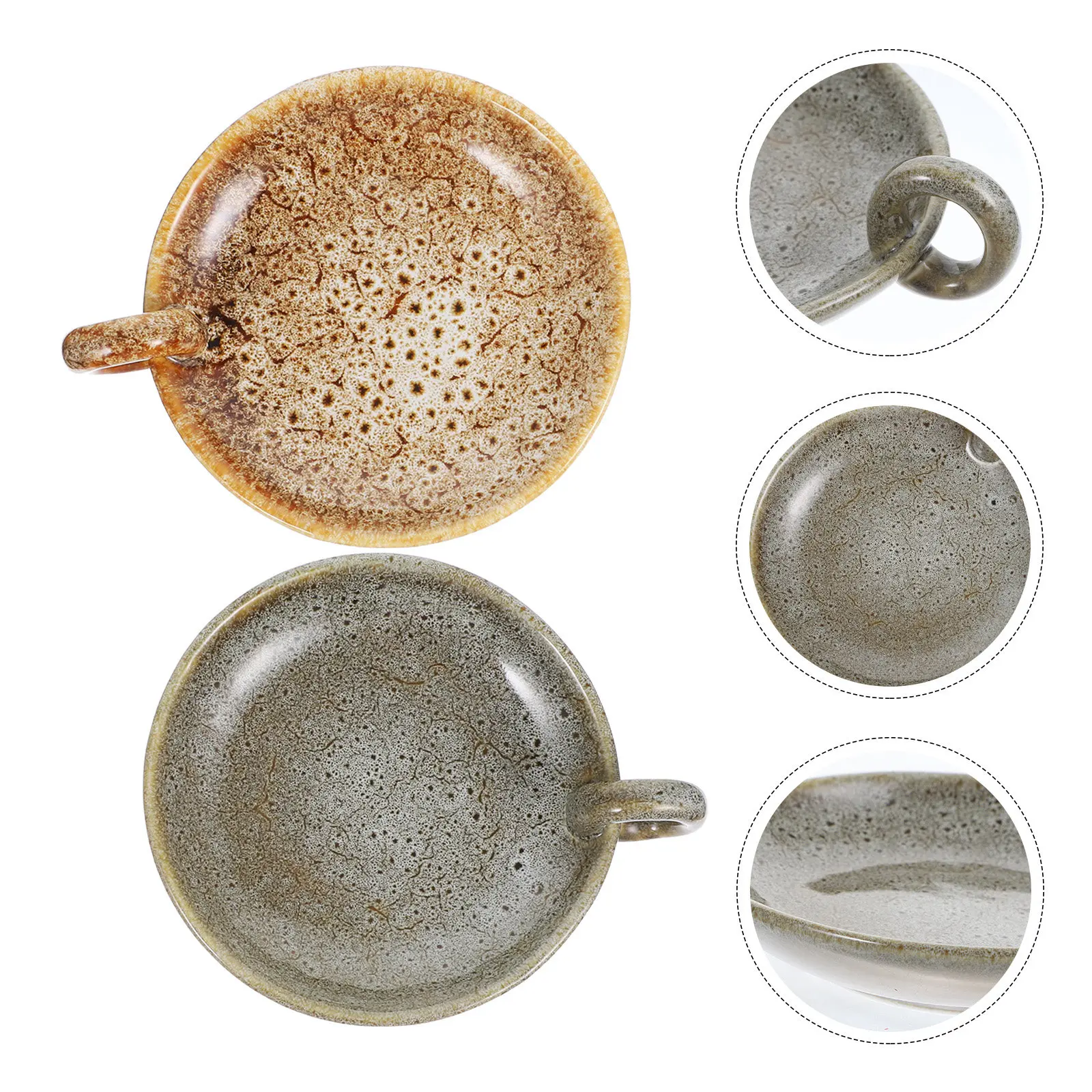 

Набор из 2 керамических подставок-держателей: Декоративные подставки-колонны в винтажном ретро-стиле для элегантного декора дома, рабочего стола и обеденного стола