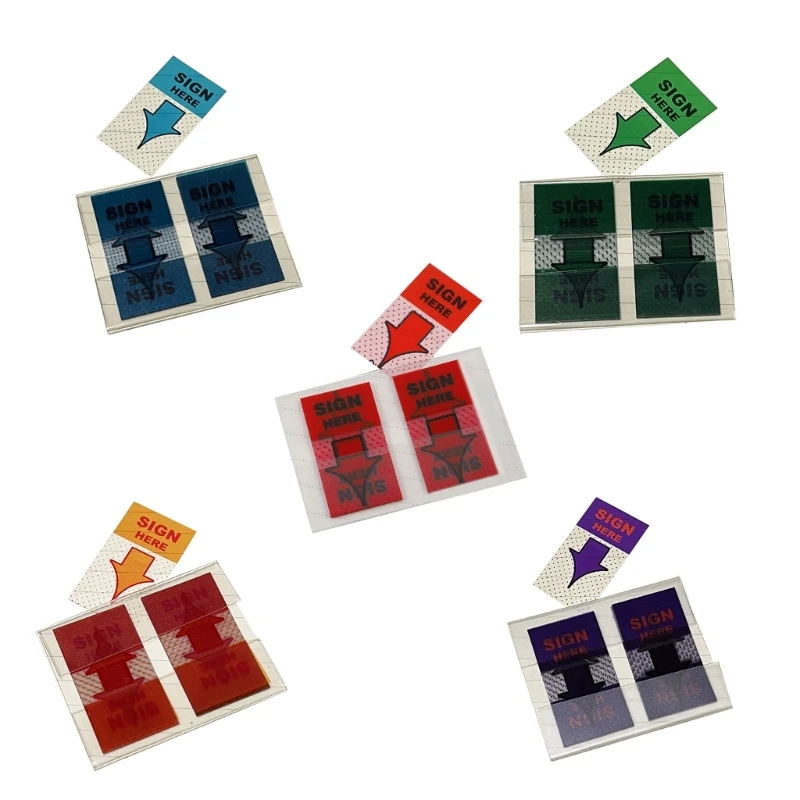 250Pcs Sign Here Tabs for School Annotating Books, Easy to Post Sign Here Tabs